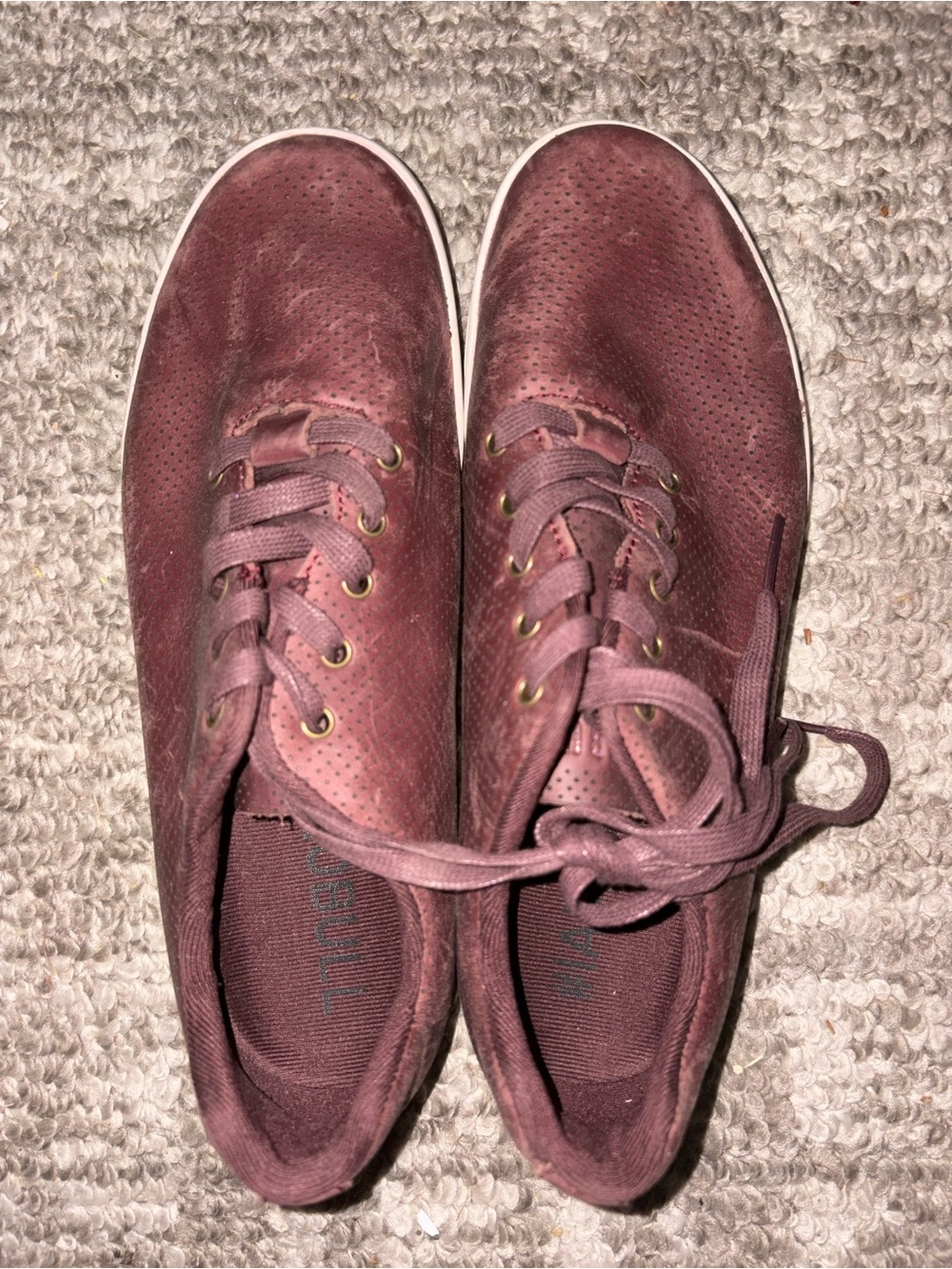 M 7.5/W 9; NOBULL Perforated Leather Trainer Low-Top Sneaker